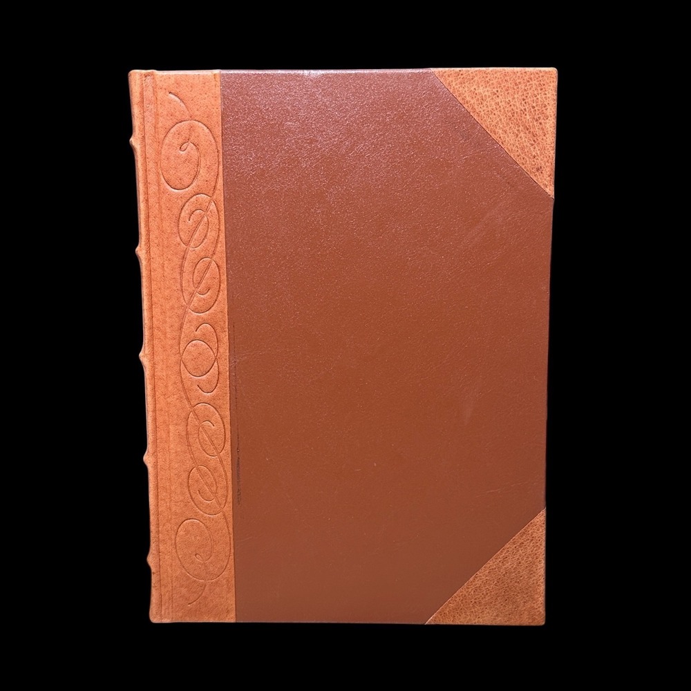 ArtWorks International Brown Leather Lined Journal Gold Gilt Edge Ribbon